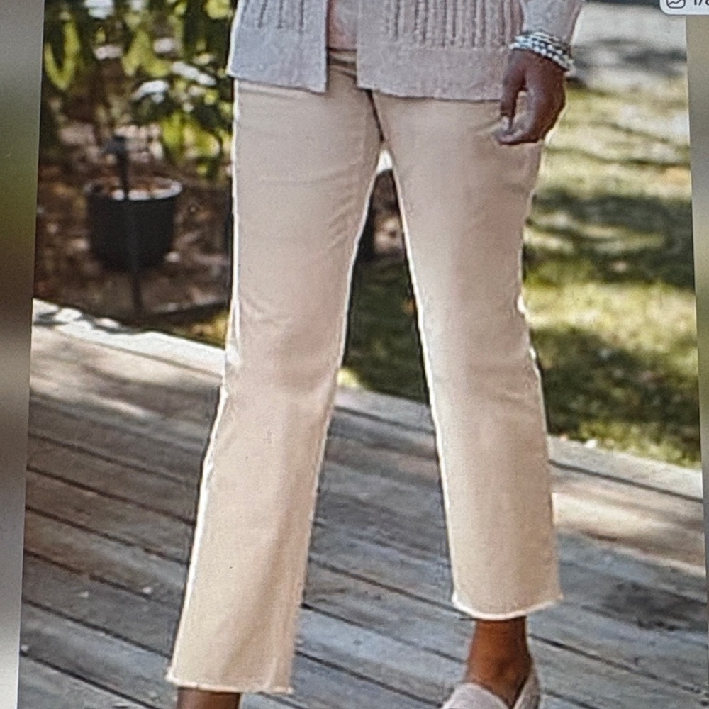 NWT J. Jill Blush Crop Pants Size 8/Tall